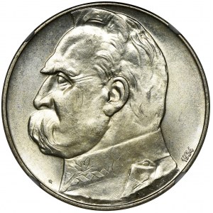 Piłsudski Strzelecki, 10 złotych 1934 - NGC MS63