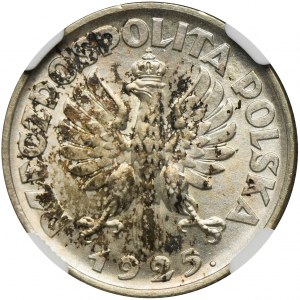 Kobieta i kłosy, 1 złoty Londyn 1925 - NGC MS65 - PIĘKNA