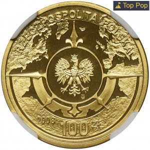 100 złotych 2008 Osadnictwo w Ameryce Północnej - NGC PF70 ULTRA CAMEO