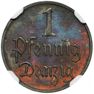 Free City of Danzig, 1 pfennig 1930 - NGC MS64 RB