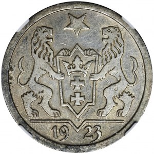 Wolne Miasto Gdańsk, 2 guldeny 1923 - NGC AU53