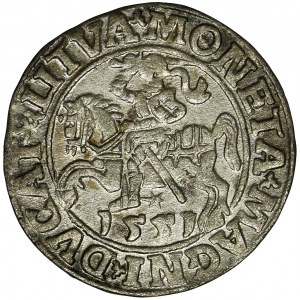 Sigismund II August, 1/2 Groschen Vilnius 1551 - LI/LITVA