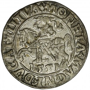 Zygmunt II August, Półgrosz Wilno 1551 - LI/LITVA - RZADSZY