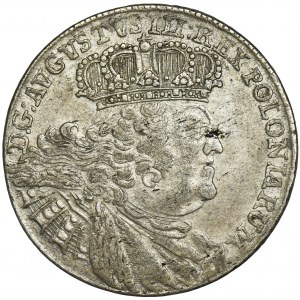 Augustus III of Poland, 1/4 Thaler Leipzig 1755 EC