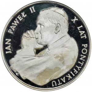 10.000 złotych 1988 Jan Paweł II - X Lat Pontyfikatu - NGC PF66 ULTRA CAMEO