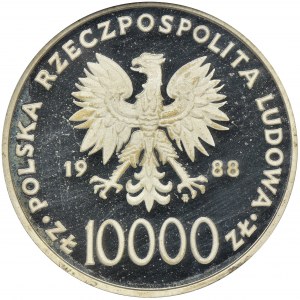 10.000 złotych 1988 Jan Paweł II - X Lat Pontyfikatu - NGC PF66 ULTRA CAMEO