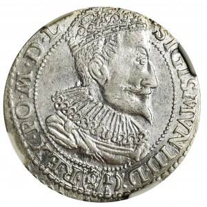 Sigismund III Vasa, 6 Groschen Marienburg 1596 - NGC AU53