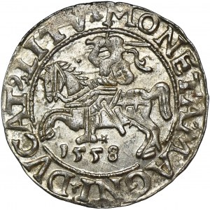 Sigismund II August, 1/2 Groschen Vilnius 1558 - LI/LITV