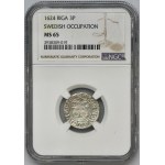 Riga under Sweden, Gustav II Adolf, Polker Riga 1624 - NGC MS65