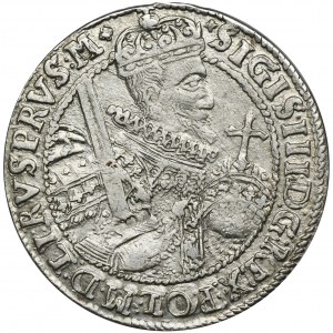 Sigismund III Vasa, 1/4 Thaler Bromberg 1622 - PRVS M