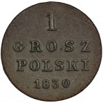 Polish Kingdom, 1 groschen Warsaw 1830 FH - RARE