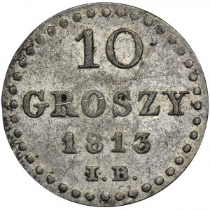 Duchy of Warsaw, 10 groschen Warsaw 1813 IB