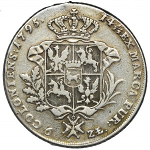 Poniatowski, Thaler 6 zloty Warsaw 1795