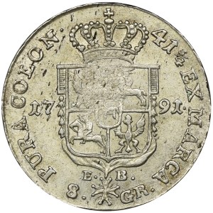 Poniatowski, 8 Groschen 1791 EB