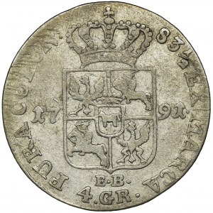 Poniatowski, 4 Groschen 1791 EB