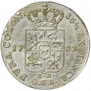 Poniatowski, 4 Groschen 1787 EB