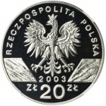 20 złotych 2003 Węgorz europejski - NGC PF70 ULTRA CAMEO