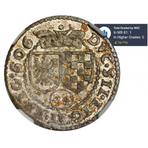 Silesia, Duchy of Liegnitz-Brieg-Wohlau, Christian and Rudolph, 3 Kreuzer Reichenstein 1606 - NGC MS61