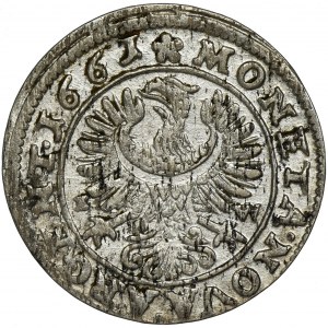 Śląsk, Księstwo Legnicko-Brzesko-Wołowskie, Jerzy III Brzeski, 3 Krajcary Brzeg 1661 EW