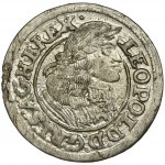 Silesia, Habsburg rule, Leopold I, 1 Kreuzer Breslau 1661 GH