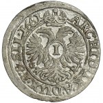 Silesia, Habsburg rule, Leopold I, 1 Kreuzer Breslau 1661 GH