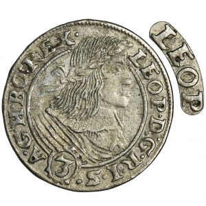 Silesia, Habsburg rule, Leopold I, 3 Kreuzer Breslau 1659 - VERY RARE