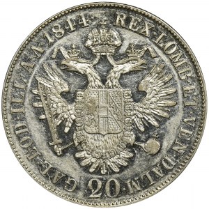Austria, Ferdynand I, 20 Krajcarów Wiedeń 1844 A
