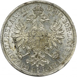 Austria, Franciszek Józef I, 1 Floren Wiedeń 1862 A