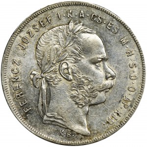 Hungary, Franz Joseph I, Forint Kremnitz 1879 KB