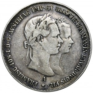 Austria, Franz Joseph I, 2 Gulden Wien 1854 A