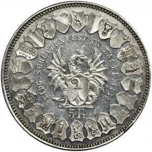 Switzerland, 5 Francs Bern 1879