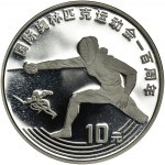 China, 10 Yuan 1993 - Olympics Centennial - Fencing