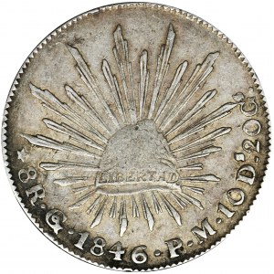Mexico, Republic, 8 Reales 1846 Go PM