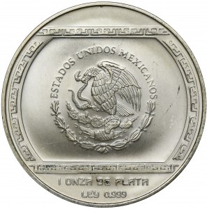 Meksyk, Republika, 5 New Pesos 1993 - Palma con cocodrilo
