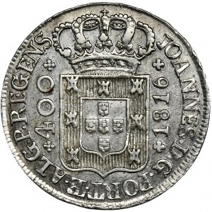 Portugalia, Książe Joao, 400 Reis 1816