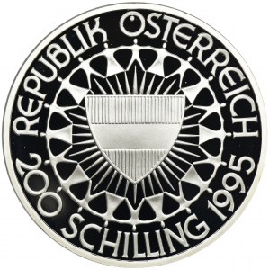 Austria, Second Republic, 200 Schilling 1995 - Artistic gymnastics