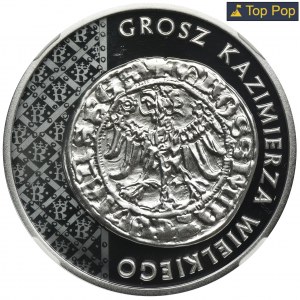 20 złotych 2015 Grosz Kazimierza Wielkiego - NGC PF70 ULTRA CAMEO