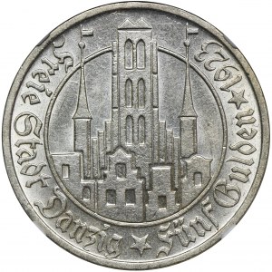 Free City of Danzig, 5 gulden 1923 - NGC MS64