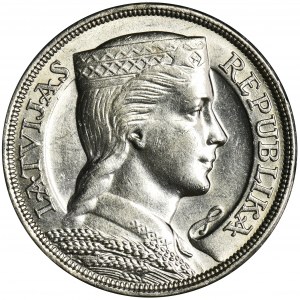 Latvia, Republic of Latvia, 5 Lati 1929