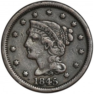 USA, 1 Cent 1845 - typ Young Head