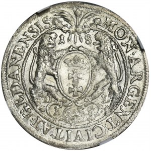 John II Casimir, 1/4 Thaler Danzig 1658 DL - NGC MS60