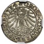 Sigismund I the Old, Groschen Thorn 1534 - NGC MS63 - PRVSSIE