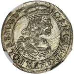 John II Casimir, 6 Groschen Bromberg 1664 AT - NGC MS62