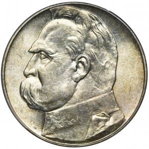 Piłsudski, 10 złotych 1939 - PCGS MS64