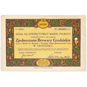 Zjednoczone Browary Grodziskie, 10000 mkp, IV emisji