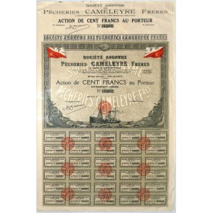 S.A. des Pecheries Cameleyre Freres - akcja na 100 franków