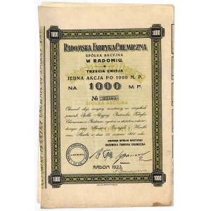 Radomska Fabryka Chemiczna S.A., 1000 mkp, III emisja