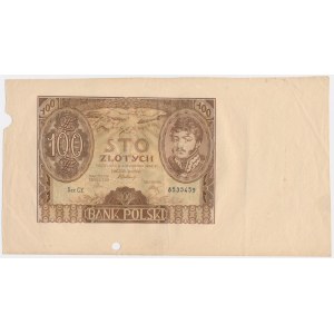 100 złotych 1934 - destrukt