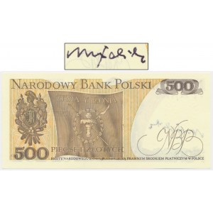500 złotych 1982 - FE - z autografem A. Heidricha