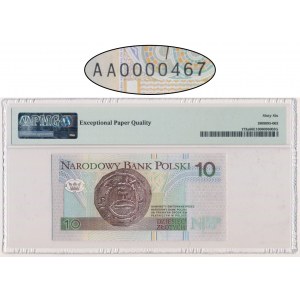 10 złotych 1994 - AA 0000467 - PMG 66 EPQ - niski numer